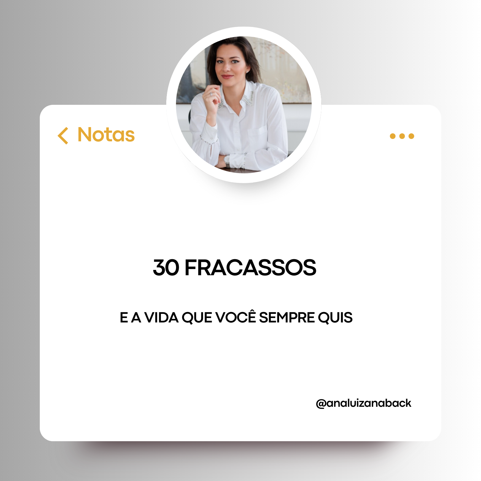 Fracassos que conduzem